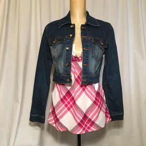Arizona Plaid Tank-S AND Mixit Jean Jacket-2 SET